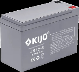 KIJO JS12-8, 12V 8Ah - Універсальний AGM акумулятор 8Агод