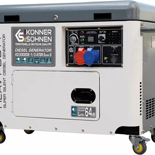 фотографія konner&sohnen ks 9302de-1/3 atsr super s (euro ii) - дизельний генератор 7 квт фотографія konner&sohnen ks 9302de-1/3 atsr super s (euro ii) - дизельний генератор 7 квт