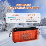 фотография lithtech te24100b + bluetooth lifepo4 25,6v 100ah, 2.56kwh - аккумуляторная батарея 2.56 квт·ч bms 50a №5
