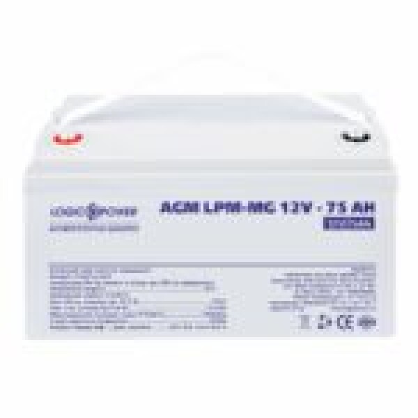 фотографія Акумулятор мультигелевий LogicPower LPM-MG 12V - 75 Ah