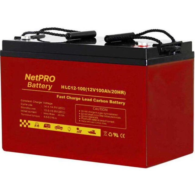 фотография аккумулятор netpro hlc 12-100 - lead carbon gel фотография аккумулятор netpro hlc 12-100 - lead carbon gel